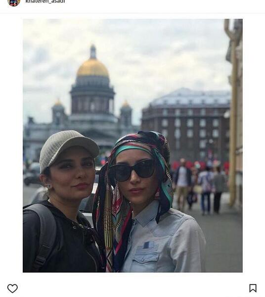 عکس لیندا کیانی در روسیه