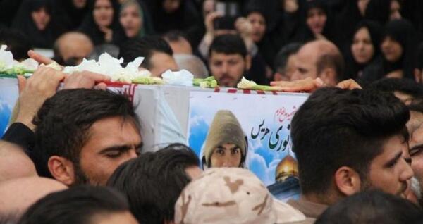 عکس جنازه شهید بابک نوری