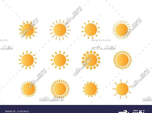 عکس دانلود وکتور خورشید