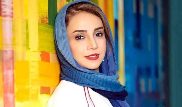 عکس شبنم قلی خانی با لباس آبی