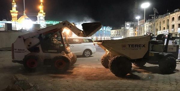 عکس حضرت عباس روی دیوار