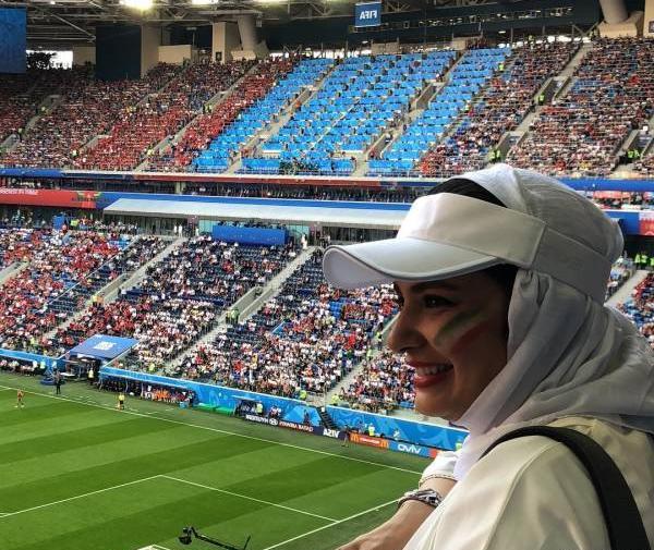 عکس لیندا کیانی در جام جهانی