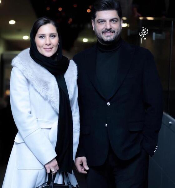 عکس سام درخشانی و زنش