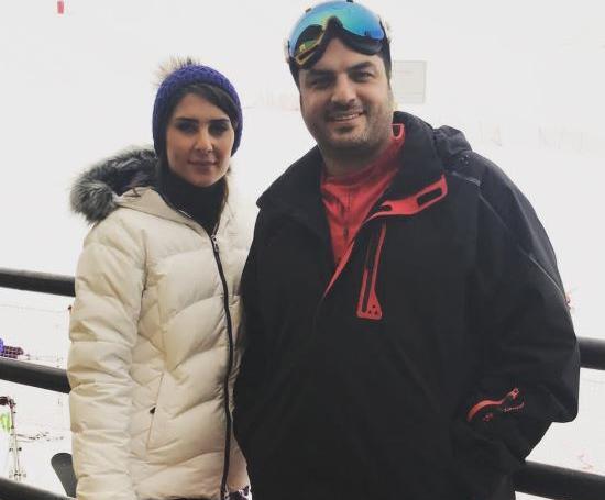عکس سام درخشانی و زنش