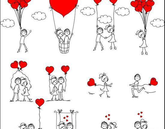 عکس نقاشی فانتزی عروسکی عاشقانه