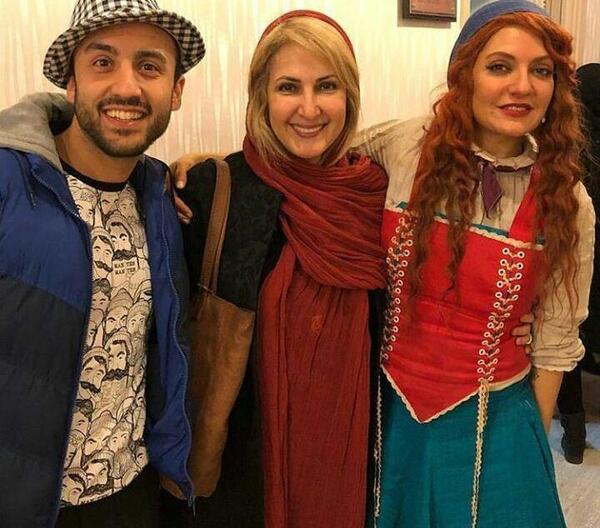 عکس فاطمه گودرزی با خانواده