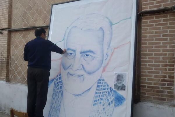 عکس سردار سلیمانی برای طراحی چهره