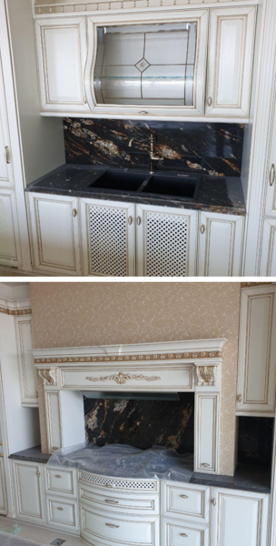 عکس سنگ بین کابینتی