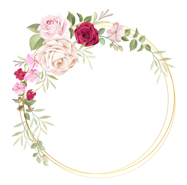عکس دانلود وکتور حاشیه گل