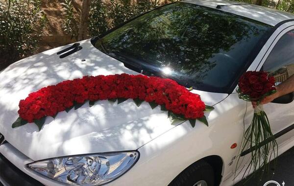 عکس ماشین عروس ساده