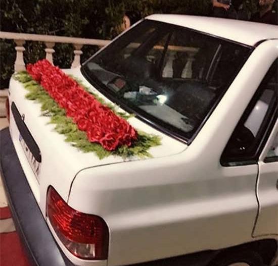 عکس ماشین عروس ساده