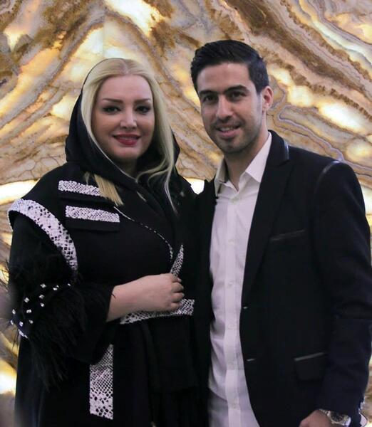 عکس مینا حیدری و همسرش