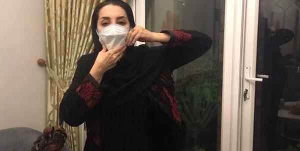 عکس سحر جعفری جوزانی با صورت فلج