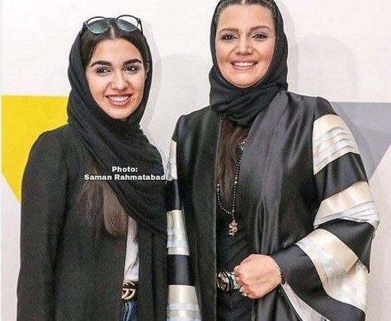 عکس جدید الهام پاوه نژاد و دخترش