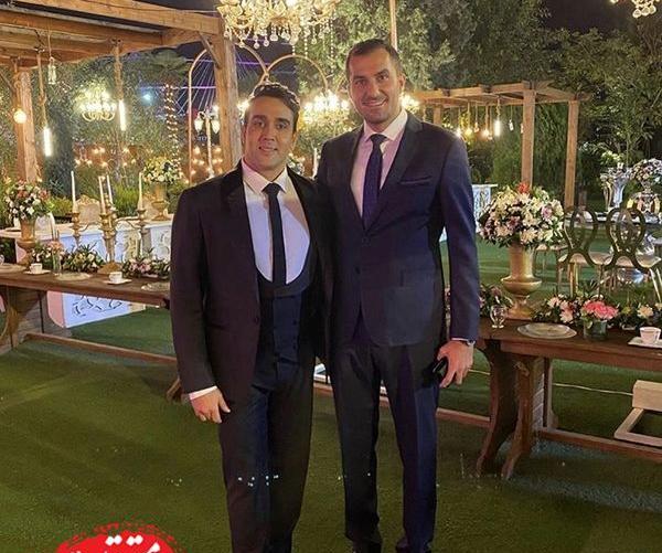 عکس همسر پوریا پورسرخ با لباس عروس