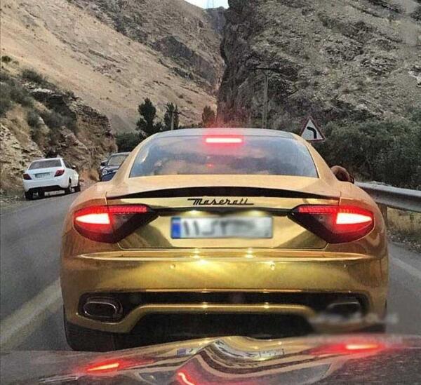 عکس ماشین طلای رونالدو