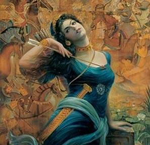 عکس نقاشی دختر هخامنشی