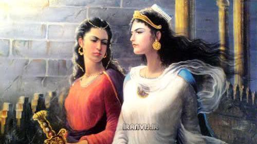 عکس نقاشی دختر هخامنشی