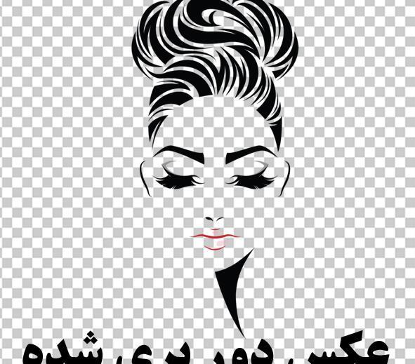 عکس وکتور صورت زن
