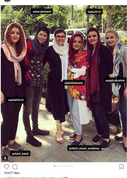 عکس بی حجابی آناهیتا همتی