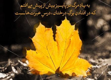 عکس نوشته پاییز هم تمام شد