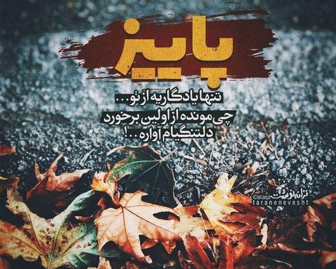 عکس نوشته پاییز هم تمام شد