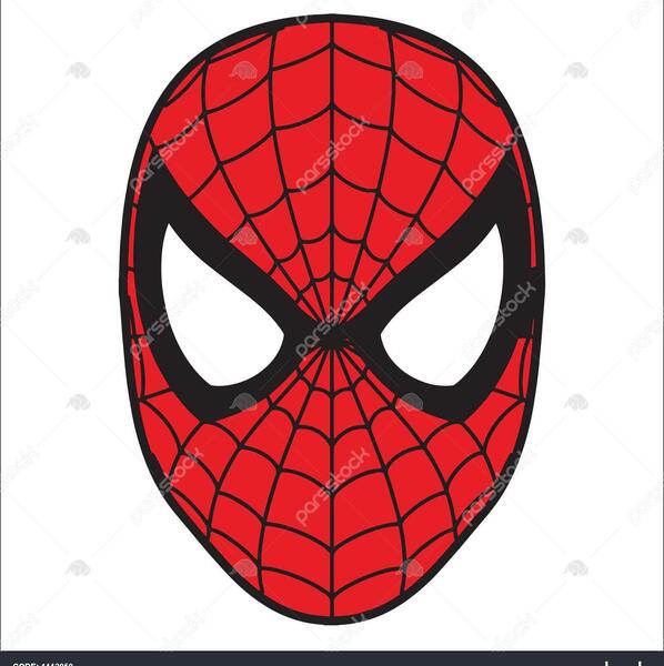 عکس نقاشی صورت مرد عنکبوتی
