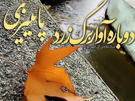 عکس نوشته پاییز دلگیر