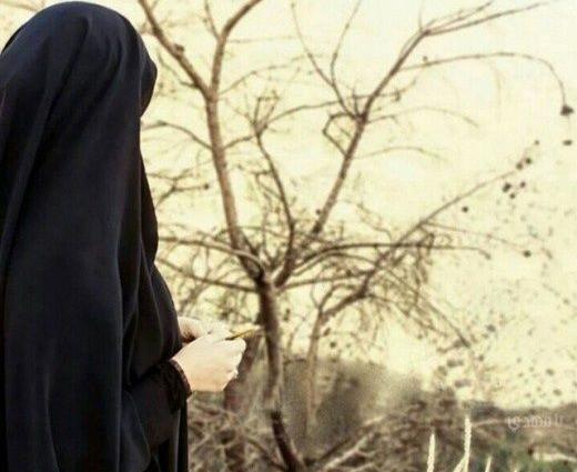 عکس دختر چادری ازپشت سر