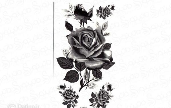 عکس تاتو سیاه سفید