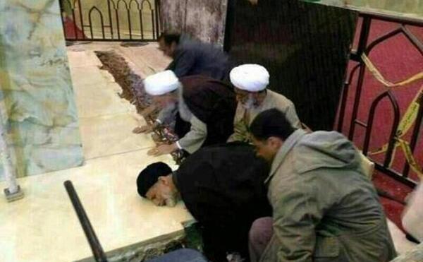 عکس سنگ قبر امام حسین علیه السلام