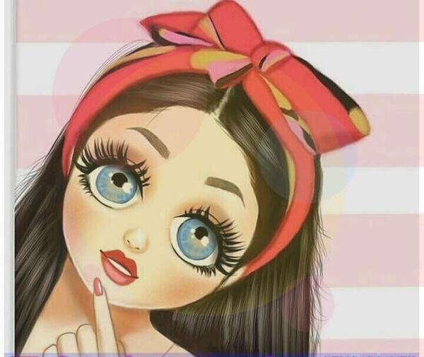 عکس نقاشی دخترونه شیک برای پروفایل