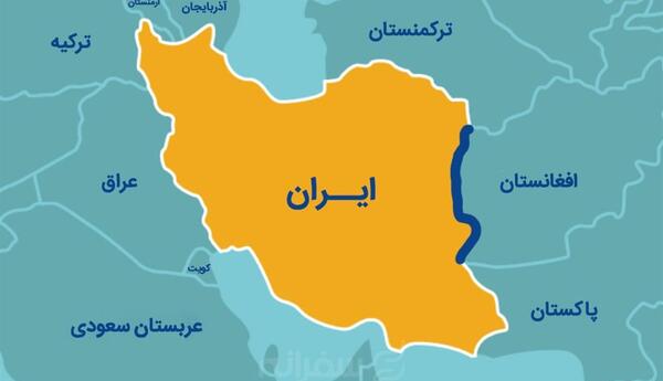 عکس ایران و همسایه هایش