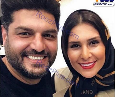 عکس سام درخشانی همسرش