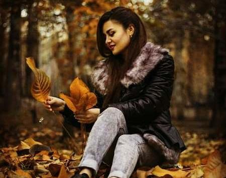 عکس پاییزی مدل دخترانه