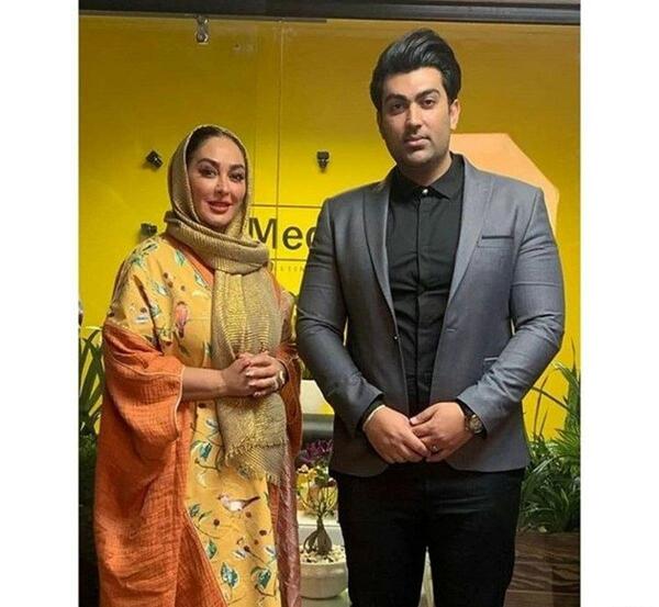 عکس پسر و شوهر الهام حمیدی