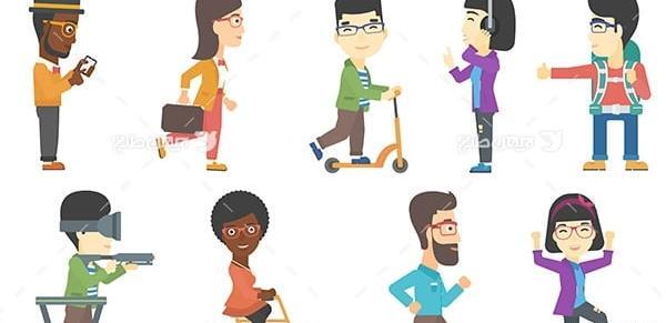عکس آدمک وکتور