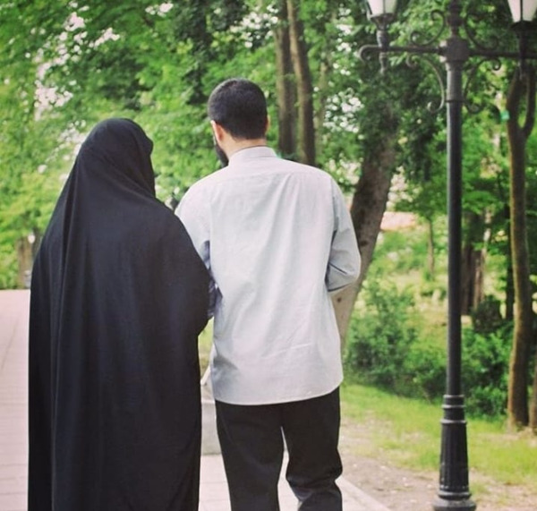 عکس پروفایل زن و شوهر با حجاب