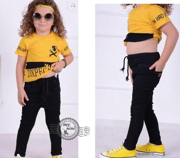 عکس لباس جین بچه گانه دخترانه