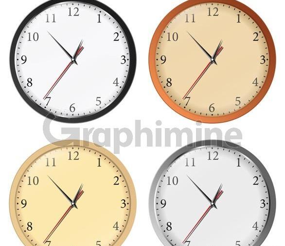 عکس لایه باز ساعت دیواری