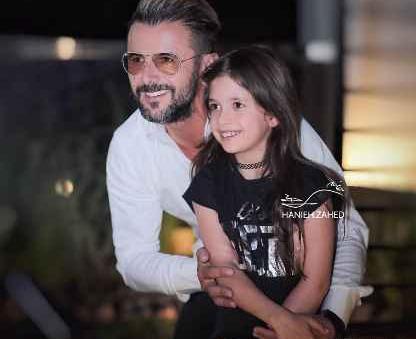 عکس پژمان بازغی و فرزندش