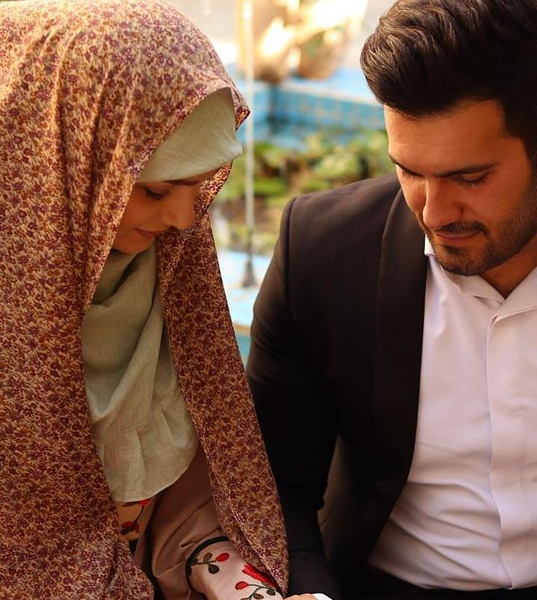 عکس عاشقانه حجابی