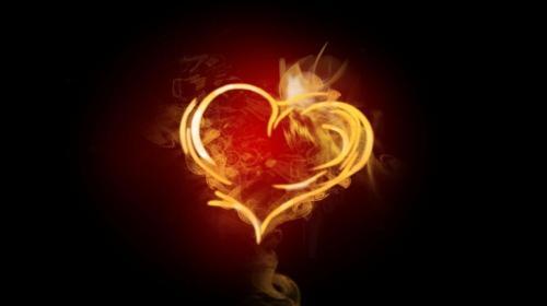 عکس قلب آتشی