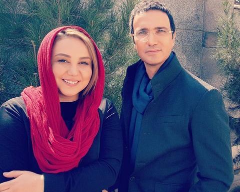 عکس بهنوش بختیاری همسرش محمدرضا آرین