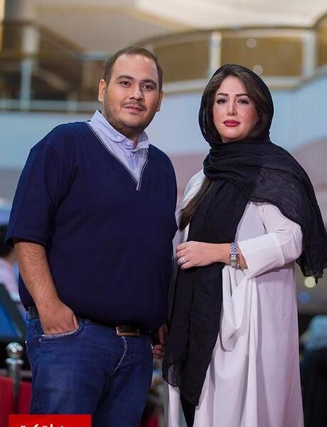 عکس سیما تیر انداز با همسرش
