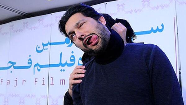 عکس حامد بهداد با زنش