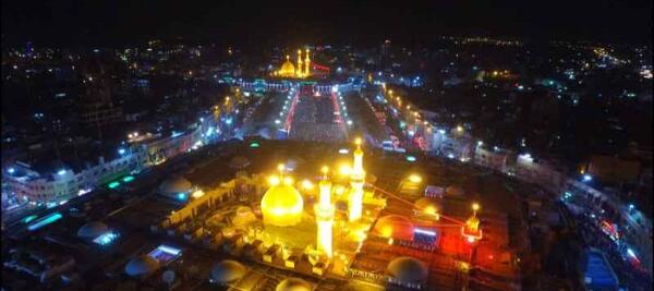 عکس خام از حرم امام حسین