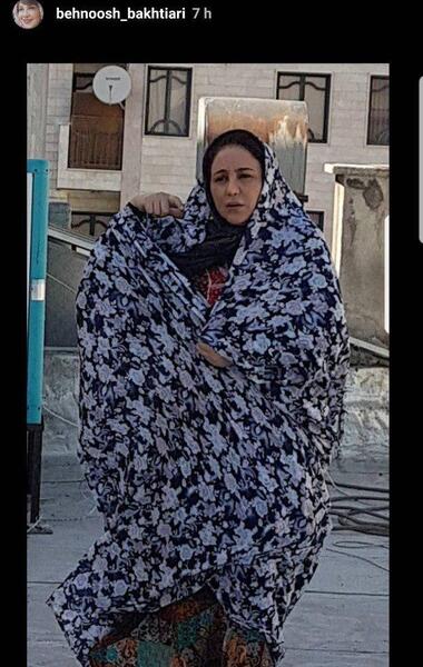 عکسهای بهنوش بختیاری با چادر