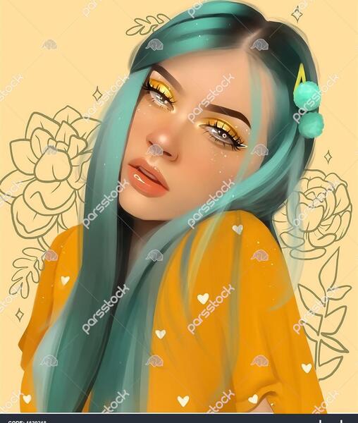 عکس نقاشی فانتزی نوجوان