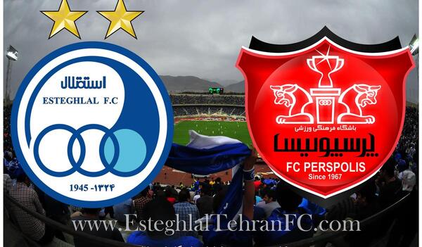 عکس پرچم پرسپولیس و استقلال